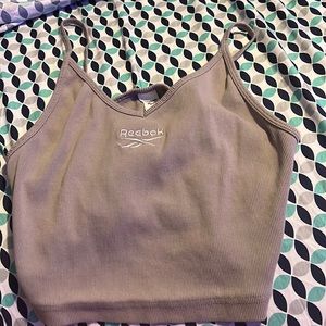 reebok tan/gray tank, never worn